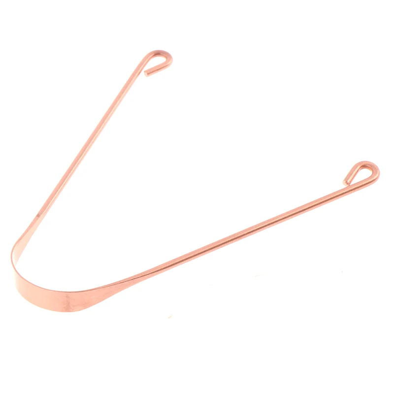 

1 шт. медный скребок для языка, уход за полостью рта, гигиенический очиститель, инструмент для мужчин и женщин