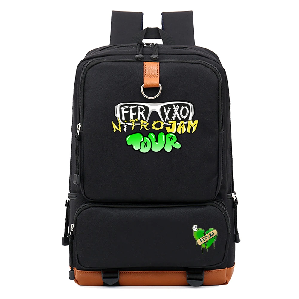 Ferxxo 2023 Tour Feliz Cumpleanos Feid Fans Capacity Backpack Gift Back To School School Bag Teentage Travel Rucksack Mochilas