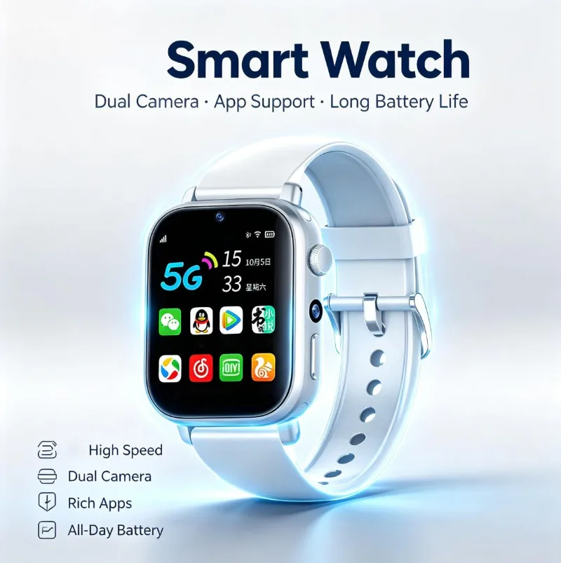 LTE Smart Watch Dual Camera SIM Card Slot WIFI Android Smartwatch Support Download APP Video Call