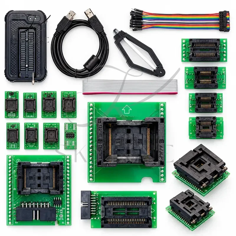 T48 TL866-3G Programmer Support 34000+ ICS For EPROM MCU SPI Nor NAND Flash EMMC IC Tester With 14 Parts And Other Adapters