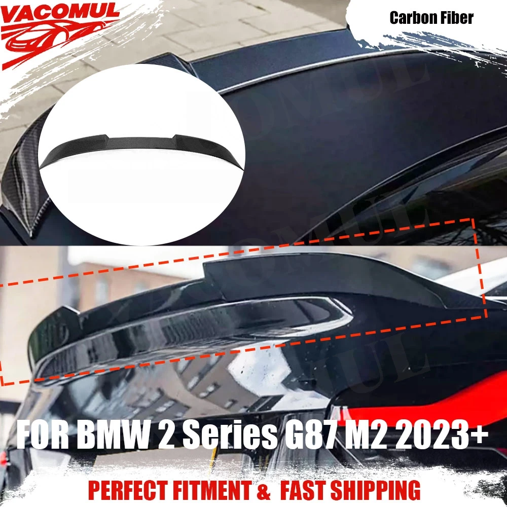 

VACOMUL Carbon Fiber Rear Trunk Lip Spoiler For BMW 2 Series G87 M2 2023+ Rear Trunk Duck Spoiler Wing Rear Wing Boot