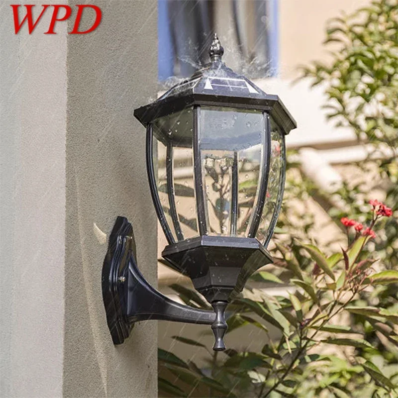 

WPD Contemporary Solar Outdoor Wall Lamps Simplicity Waterproof Creative Balcony Hallway Courtyard Villa Gate Hotel