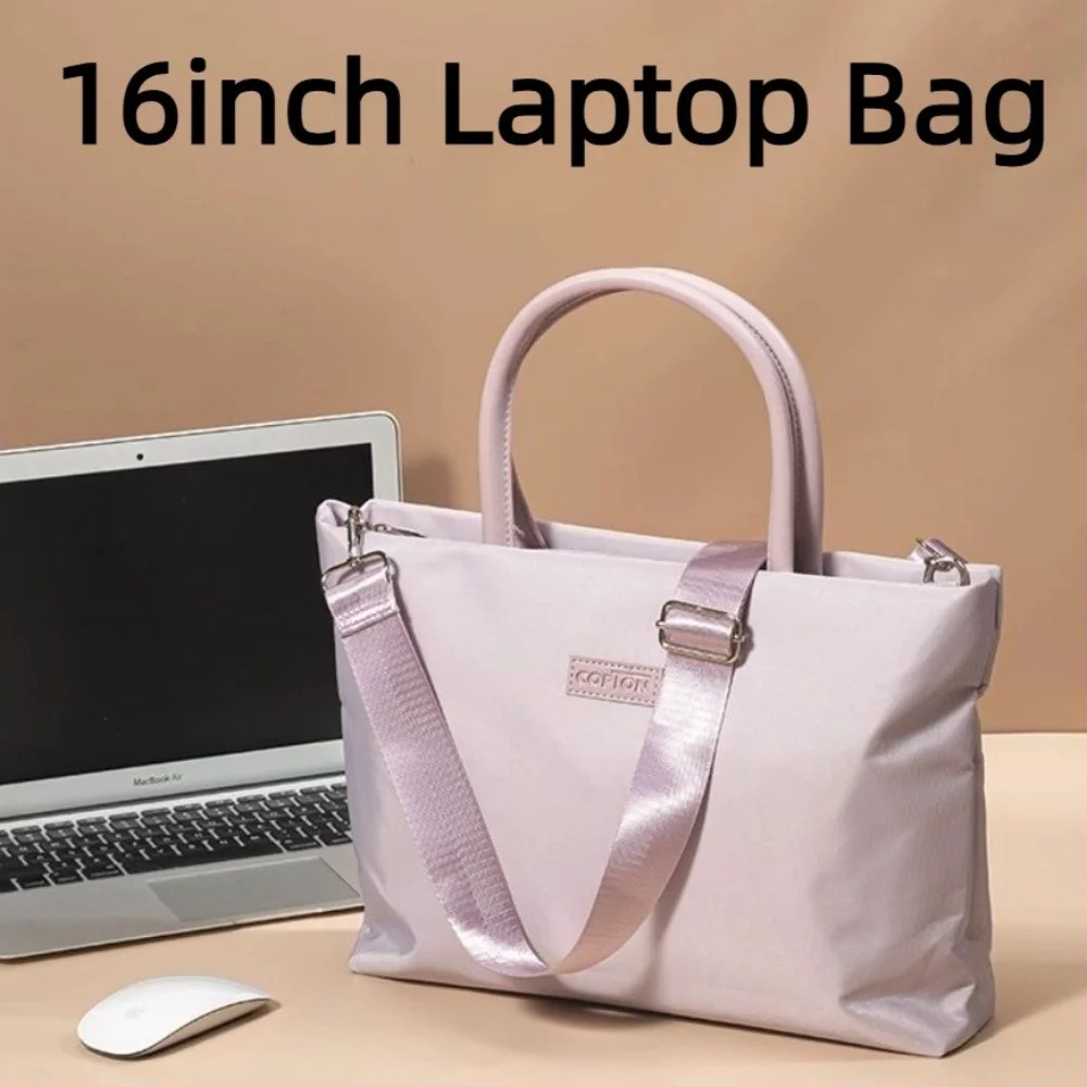 New 16inch Laptop Bag Shockproof Airbag Water-resistant Handbag Multi-pockets Shoulder Straps Laptop Sleeve Briefcase