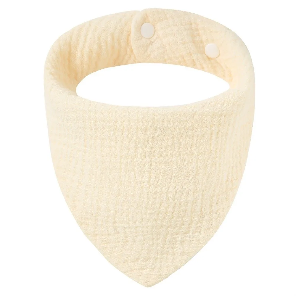 

Хлопковый платок-слюнявчик для новорожденных, мягкий, впитывающий, треугольной формы, однотонный, для отрыжки и защиты от слюней