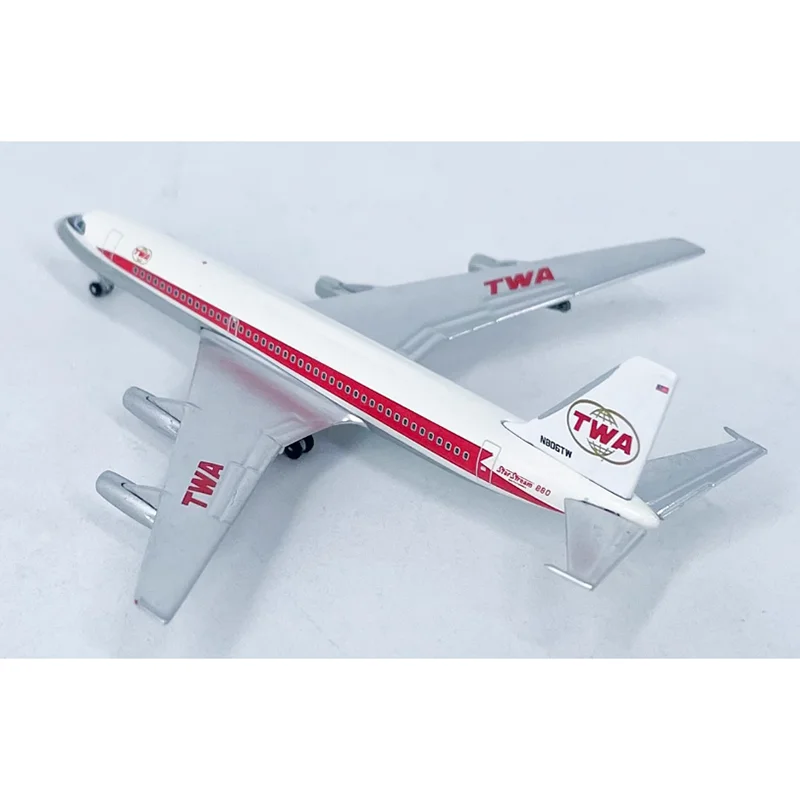 Pressofuso in scala 1/500 TWA Convair 880 N806TW Modello di aereo Simulazione in lega Collezione finita Decorazione Display Regalo