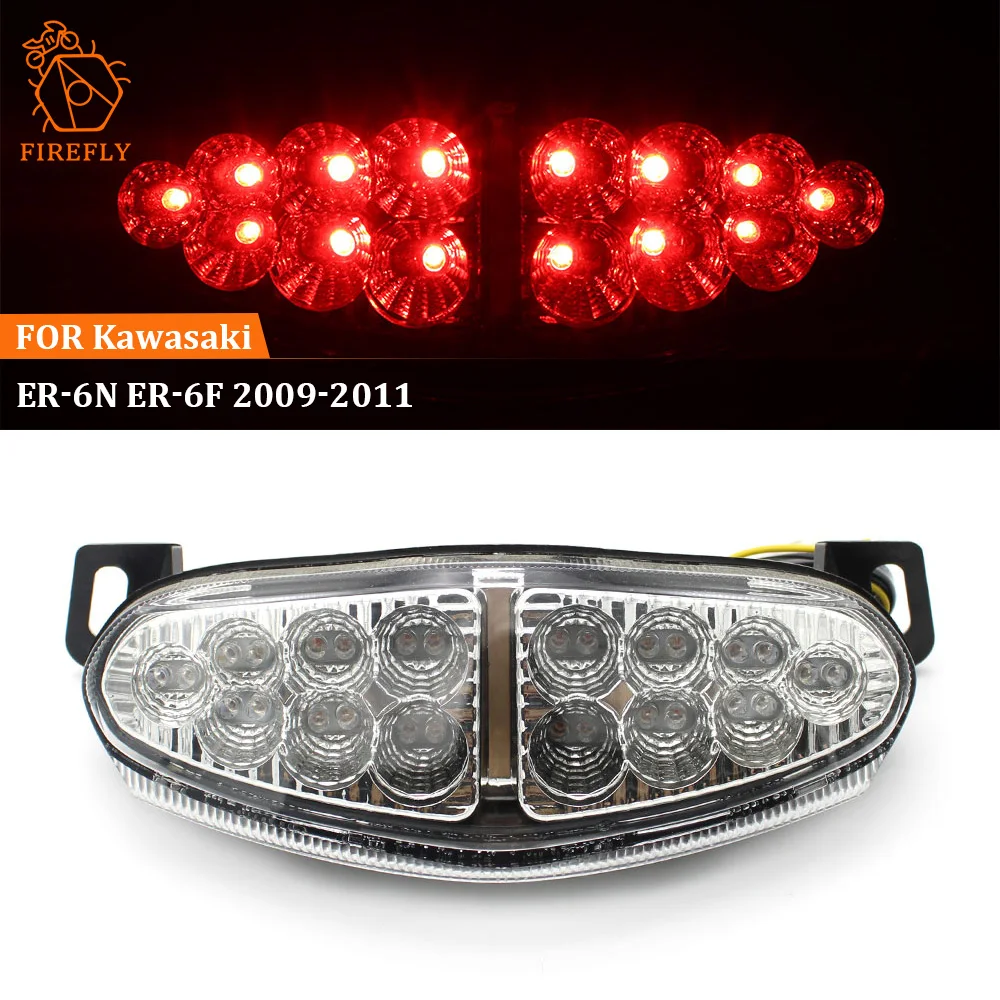 

For KAWASAKI ER-6N ER-6F 2009 2010 2011 Motorcycle Integrated LED Tail Light Turn ER-6N ER-6F Accessories Rear Brake Stop Light