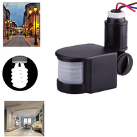 LED Motion Sensor 220V 12V Automatic Infrared PIR Movement Detector Wall Mount Timer Outdoor 12 Volt Sensor Light Switch