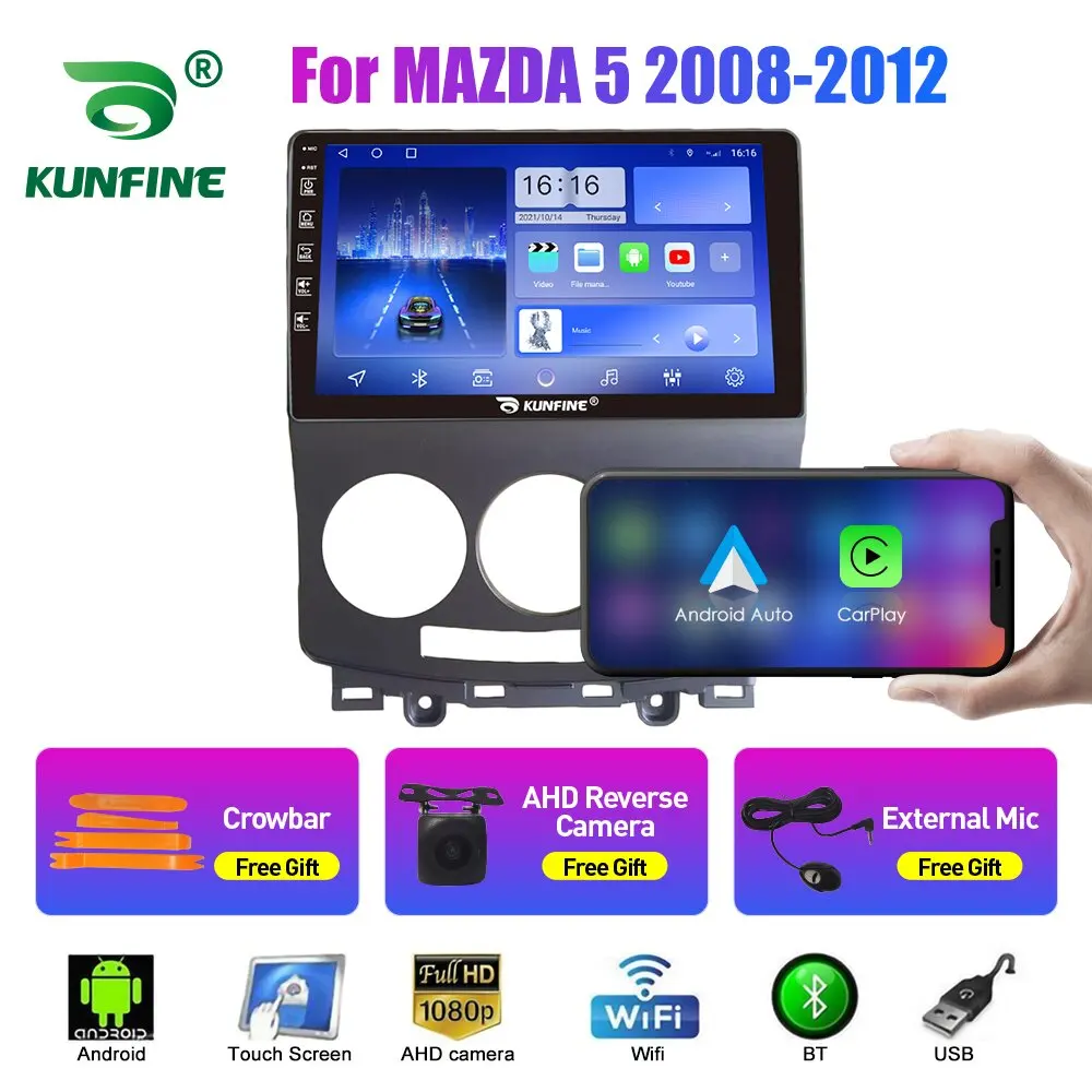 

10.33 Inch Car Radio For MAZDA 5 2008-2012 2Din Android Octa Core Car Stereo DVD GPS Navigation Player QLED Screen Carplay