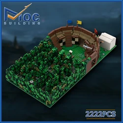 2222PCS Street Scene Building Model Modular Triwizard Maze Building Block Assembly Bricks Toys Gifts MOC-121114