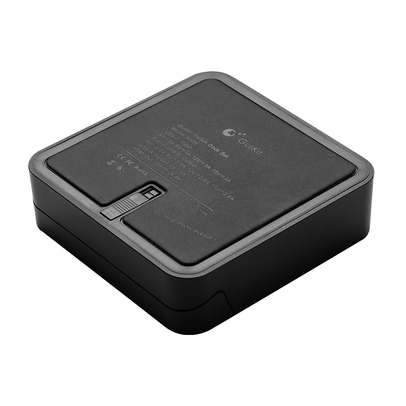 Gulikit-NS05 Dock Portátil para Nintendo Switch, Docking Station com USB-C PD Suporte de Carregamento, Adaptador USB 3.0 Port