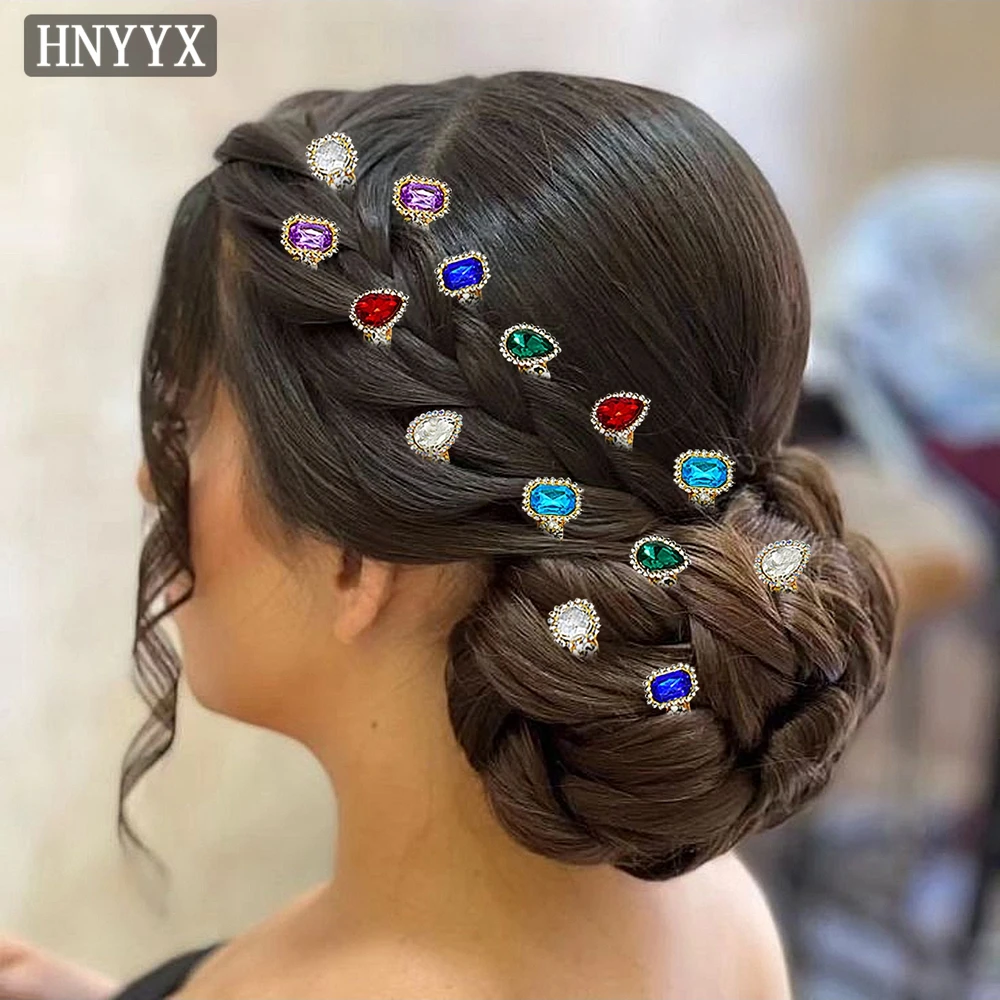 

YouLaPan Exquisite Bridal Wedding Diamond Hairpin Set Handmade Fashionable Ladies Banquet Dance Party Hair Ornaments YXA216