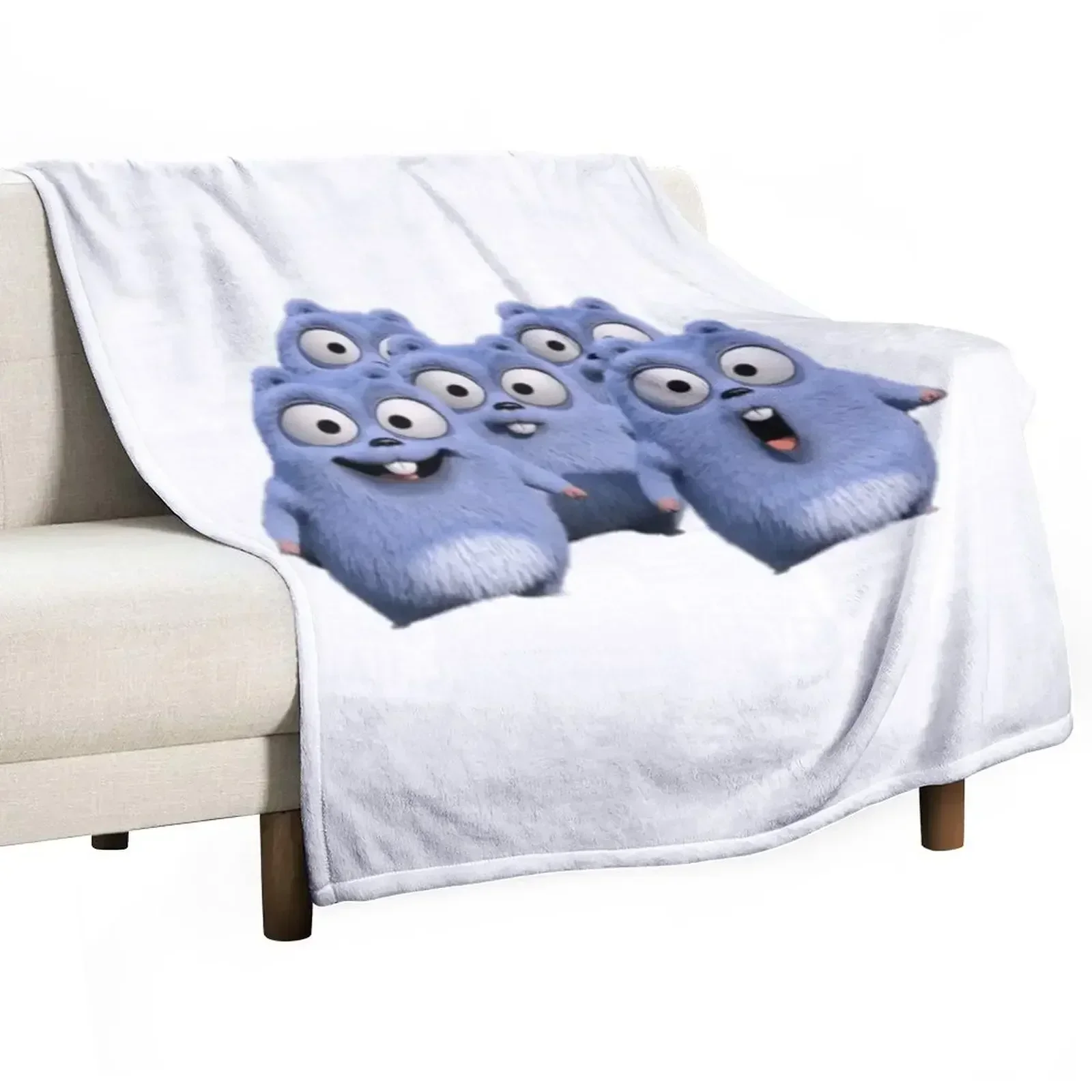 

Happy Lemmings Tabodi and Grizzy Throw Blanket For Sofa Thin Plush Blankets