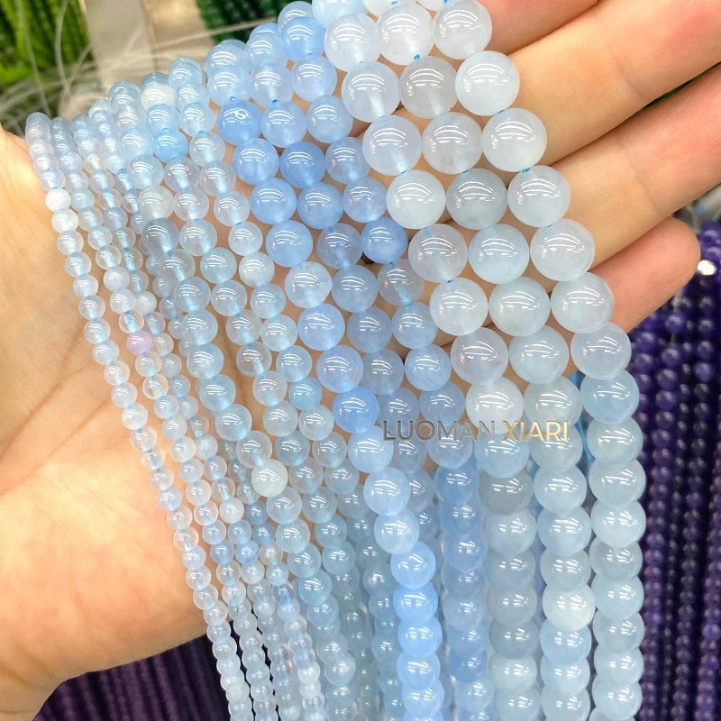 4-12mm Naturstein-Chalzedon, Südlicher Roter Achat, Runde Zwischenperlen für Schmuckherstellung, DIY-Armbänder, Anhänger, Zubehör – Detail 10