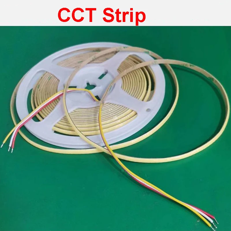 

Гибкая приглушаемая гибкая лента, 5 м, 3 провода, COB, цветовая температура, 12 В, 24 В, 5 мм, 8 мм, 10 мм, теплый белый свет, 3000 К, 4000 к, 6000 К