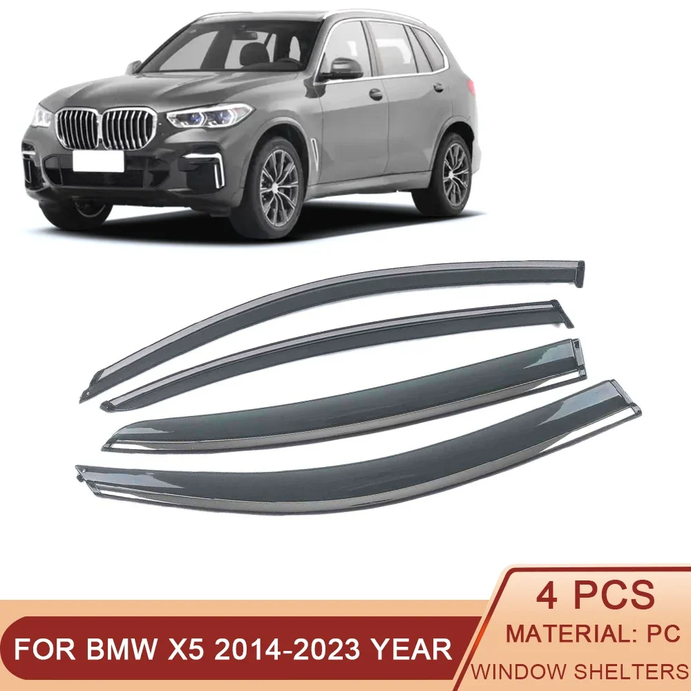 For BMW X5 F15 G05 2013-2023 Car Window Sun Rain Shade Visor Shield Shelter Protector Cover Exterior Accessories