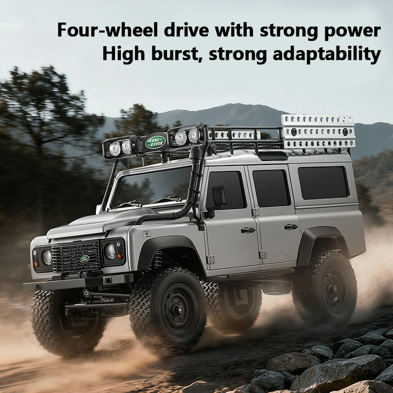 MN111C 4WD RC Car 1:18 Full Scale 2.4G Remote Control Car Land Rover Defender Simulation Truck Climbing Off-Road RC Toys As Gift