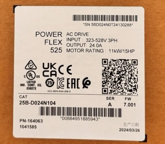 

Абсолютно новый оригинальный привод переменного тока 25B-D024N104 25B D024N104 11 кВт 15 л.с. Быстрая доставка