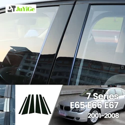 For BMW 7 Series E65 E66 E67 2001-2008 2002 Bright Black Carbon Fibre Window Door B C Sticker