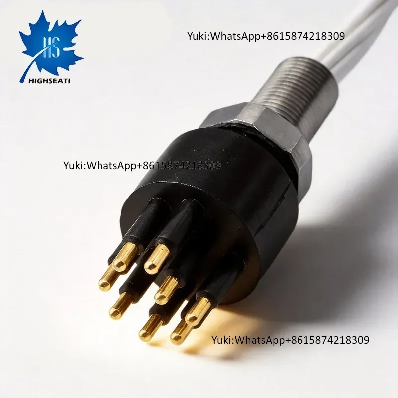 IP68 Waterproof High Current Underwater Connector 4 Pin Male Cable Plug for Deep Sea Equipment