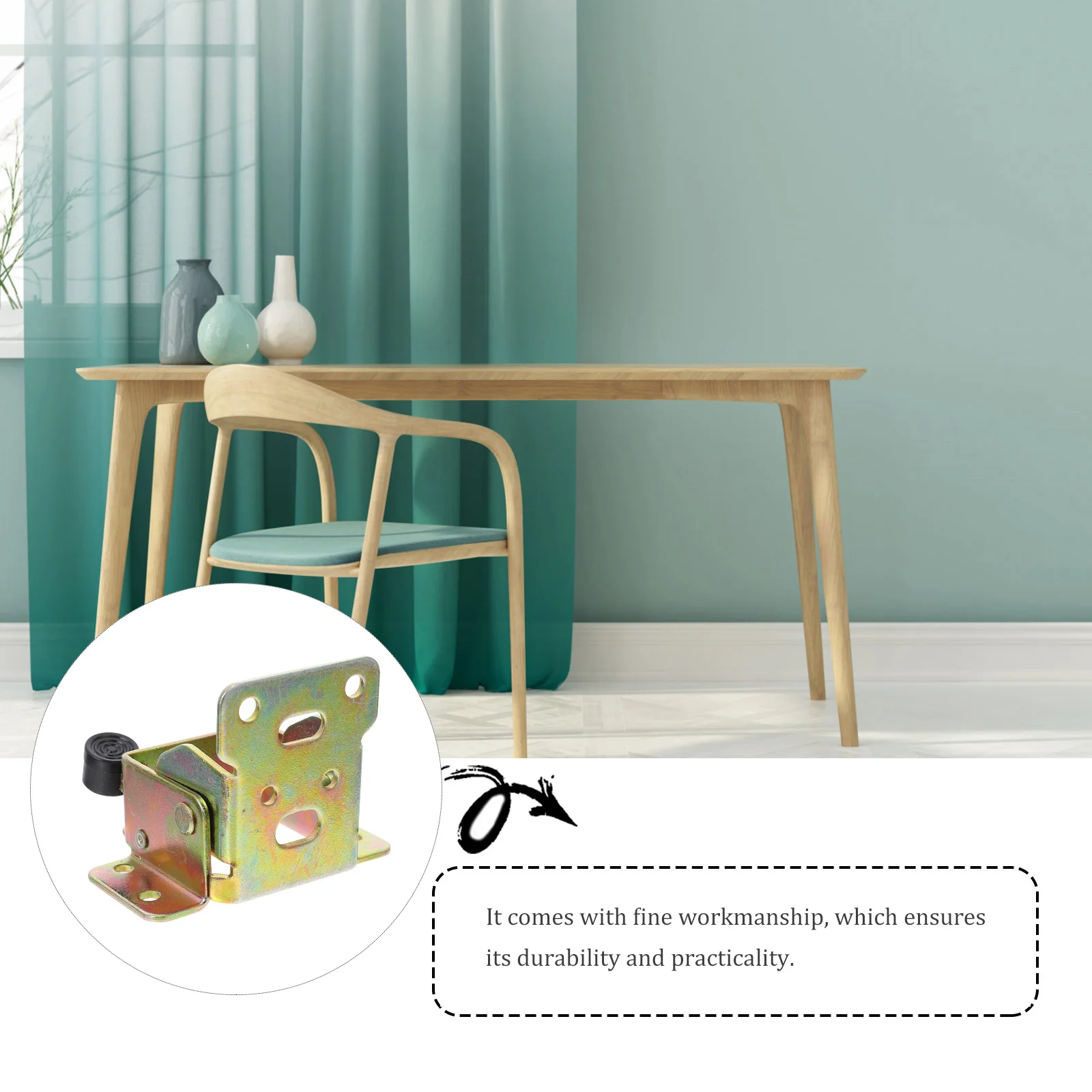 

2Pcs Self-Locking Folding Hinge Iron Table Leg Brackets Durable Foldable Furniture Support Hinges Replacement Table Leg Hinge