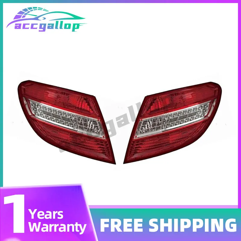 For Mercedes Benz W204 C-class 2006-2010 Auto Rear Tail Light Driving Light Signal Lamp Taillight Housing 2048202064 2048201964
