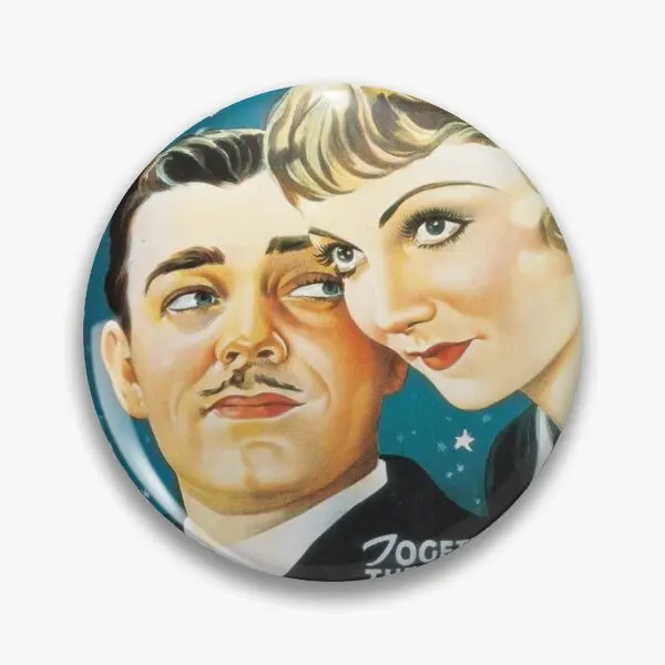 It Happened One Night Clark Gable Cl  Soft Button Pin Creative Clothes Metal Cute Funny Brooch Lover Collar Women Gift Hat