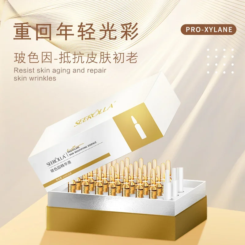 

Hyaluronic Acid Peptide Whitening Essence Remove Dark Spots Melanin Brighten Shrink Pores Moisturizing Fade Fine Lines Skin Care