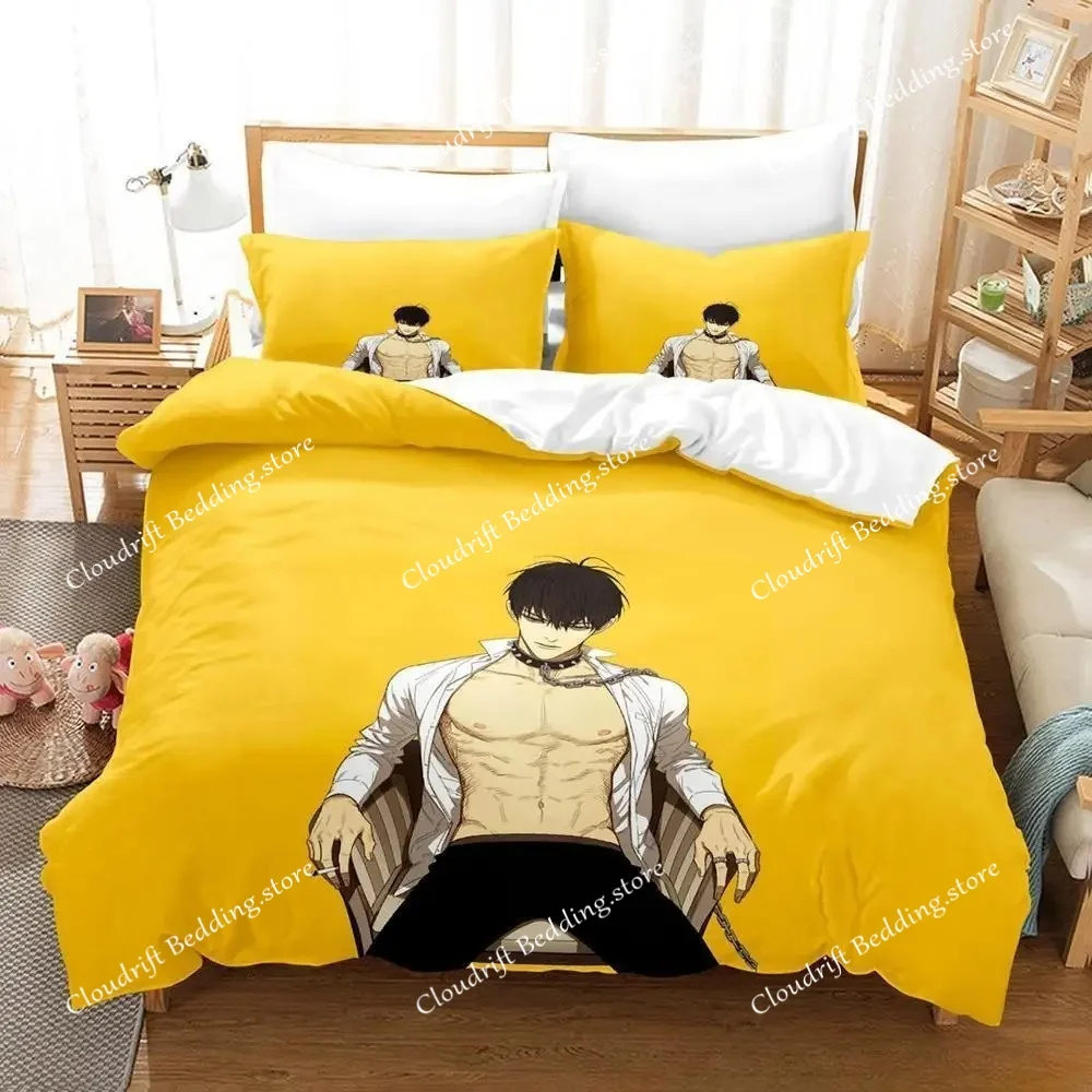 

19 Days Bedding Set Single Twin Full Queen King Size Bed Set Adult Kid Bedroom Duvet Cover Sets 3D Printing Anime Bed Sheet Set