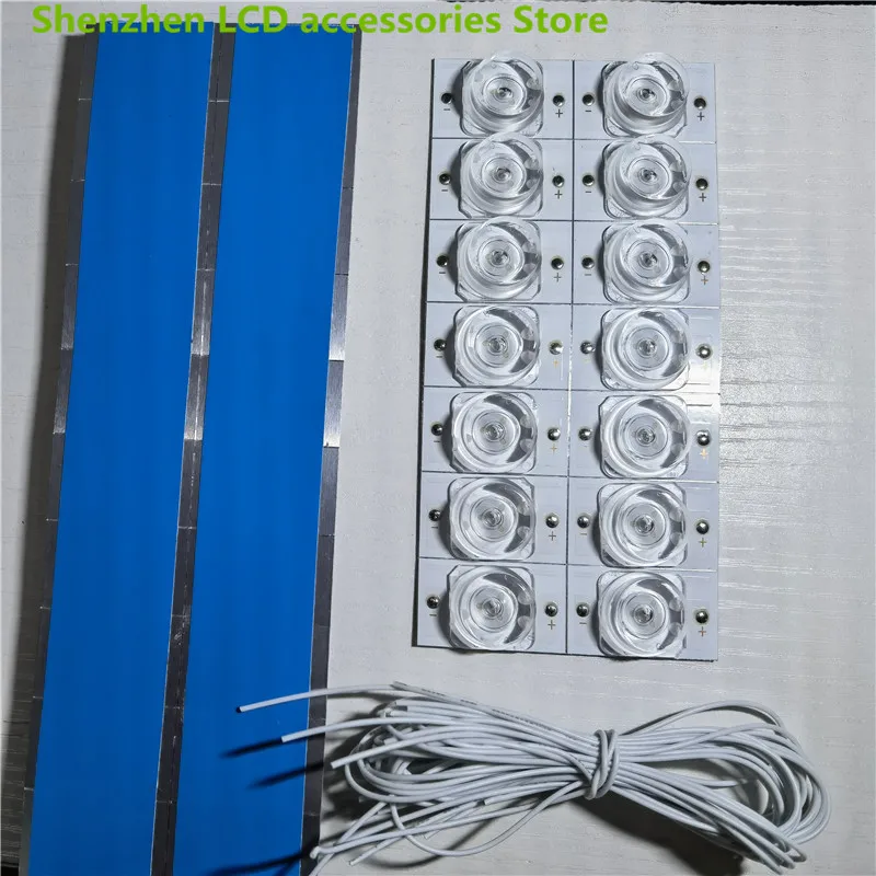 100% جديد 3 فولت 6 فولت سمد حبيبات مصباح مستديرة متفاوتة الأحجام مع عدسة بصرية فليتر ل 32-65 بوصة LED التلفزيون إصلاح KKTV K55 LED55UA8100 CC02550D485V10 55E20