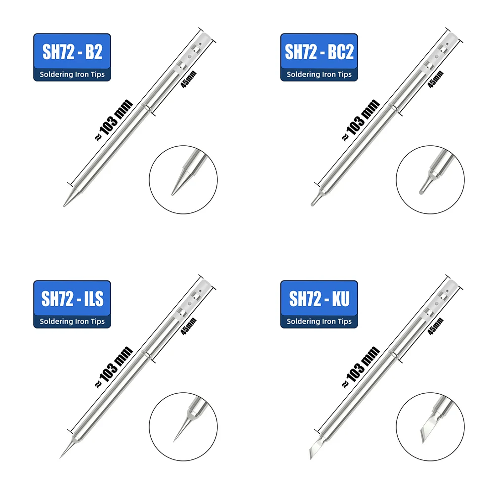 Imagem -02 - Dicas sh para Ferro de Solda T85 T65 Hs01 Gd300 Sh72 Compatível com Fm65 T65 T65 T65 Cabeça de Solda Digital T12