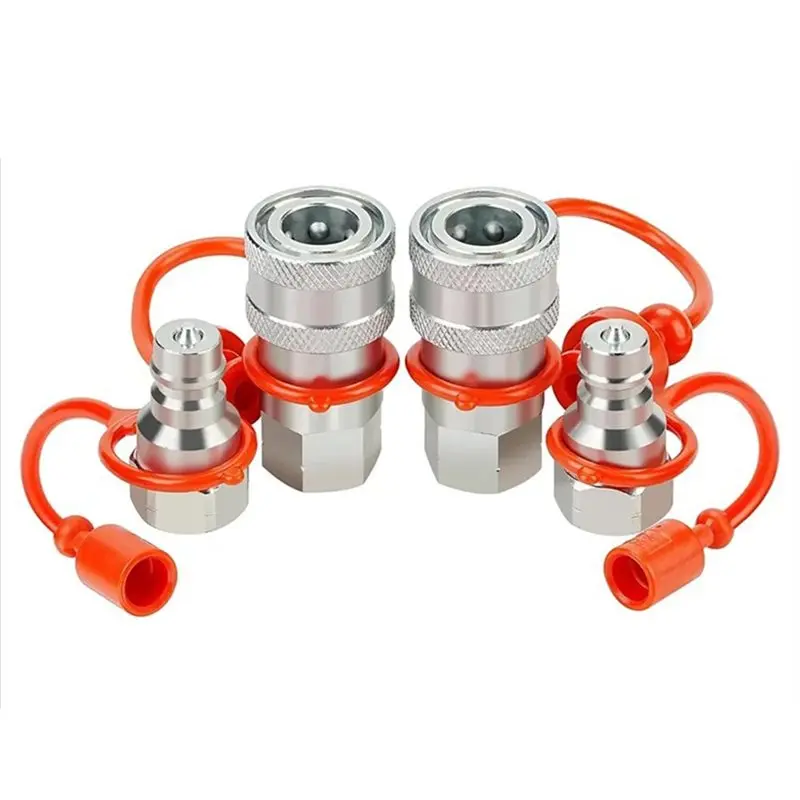 

Гидравлические быстроразъемные соединительные фитинги NPT1/4 Hot Style 2025 — 2 комплекта пылезащитных колпачков в комплекте муфты