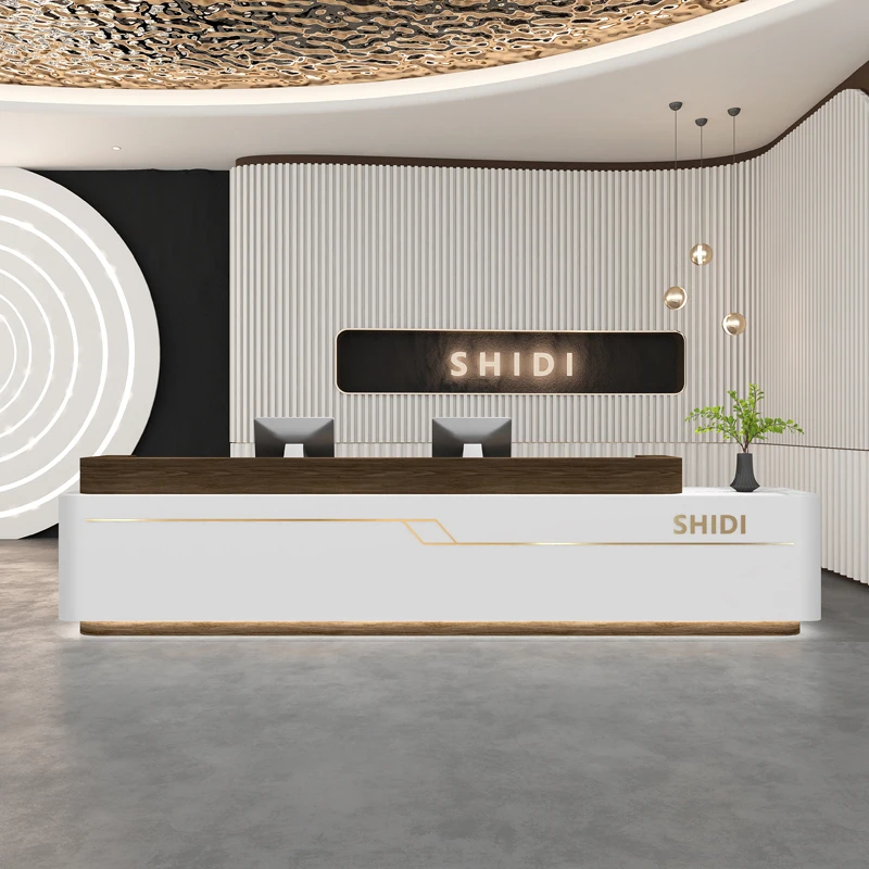 Meuble de Réception Moderne sur Pied, Pupitre, Accessoires de Restaurant