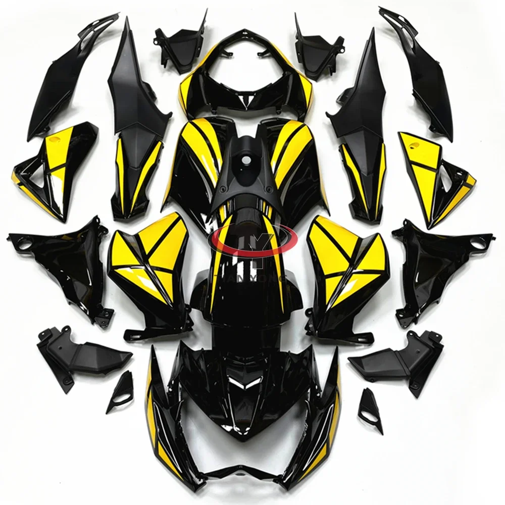 Bright yellow black checkered pattern For Kawasaki Full Fairing Kit Z800 2013 2014 2015 2016 Bodywork Cowling