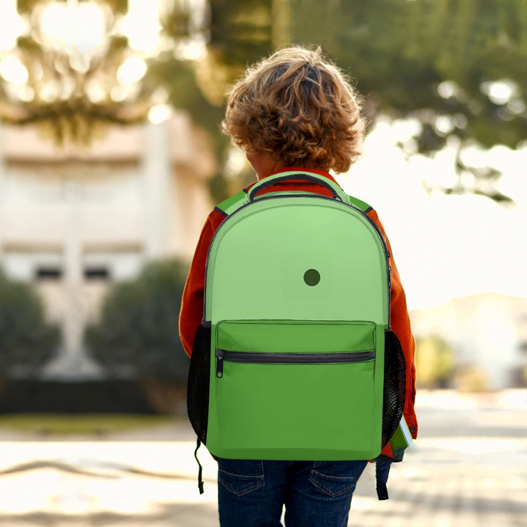 Finnen der menschliche Rucksack gedruckt leichte lässige Kinder Jugend Rucksack Schult asche 17 Zoll