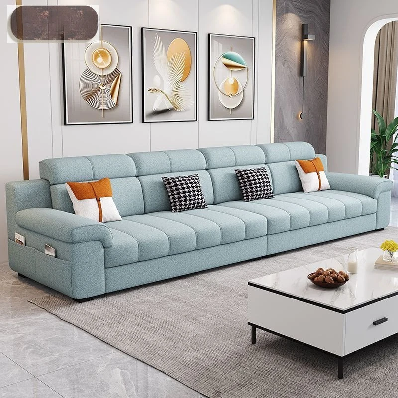 Simple and modern removable and washable new linen sofa large, medium and small apartment fabric