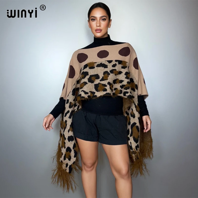 

WINYI Africa winter cloak holiday kaftan evening long dresses Elegant robe African poncho for woman Caftan abaya dubai luxury
