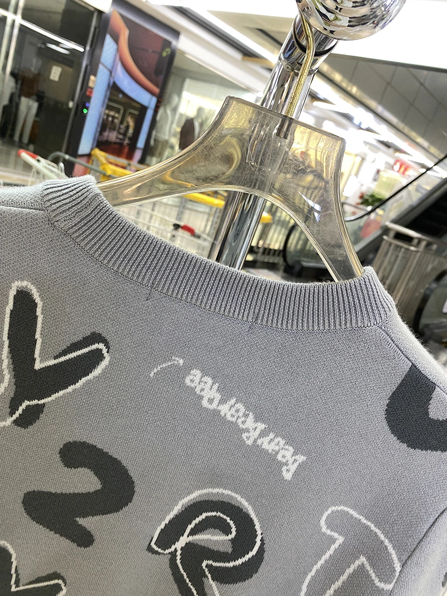 

Mid-Thi Wool Blend Knitted Sweater for Men Casual Comfortable Soft Polyester Nylon Blend Color Woven Autumn Winter Faion