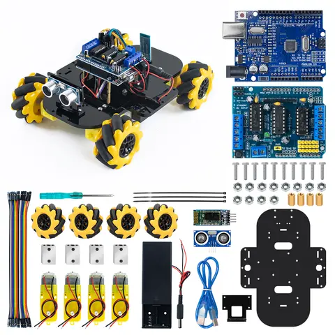 Arduino प्रोग्रामिंग रोबोट प्रोजेक्ट के लिए LAFVIN स्मार्ट रोबोट किट, पूर्ण स्टार्टर किट, DIY शिक्षा स्मार्ट ऑटोमेशन रोबोटिक सेट 8 best sales रोबो आर्डिनो - №6