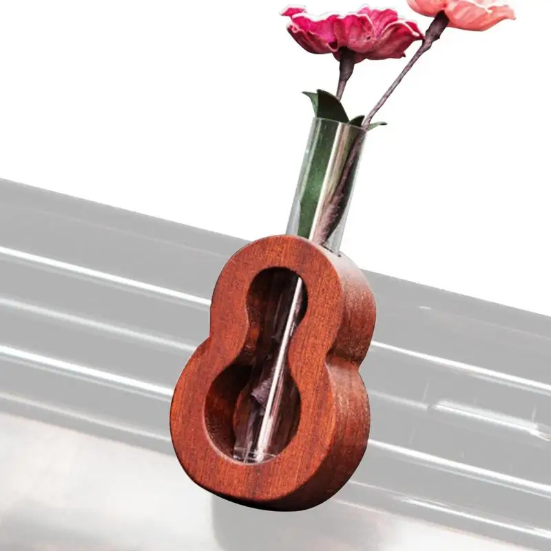 Car Flower Vase Vent Clip Auto Gourd Shape Flower Arranger auto Mini Glass Charm Tube Plant Vase Ornament car Dashboard Decors