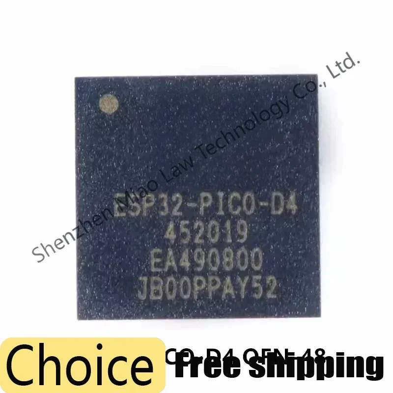 

ESP32-PICO-D4 QFN-48 ESP32-PICO QFN48 ESP32 Dual-core WiFi Bluetooth-compatible MCU Wireless Transceiver Chip IC New Original