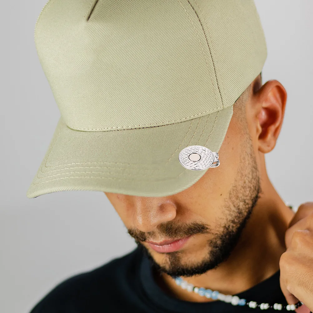 

2pcs Golf Ball Markers Zinc Alloy Durable Lightweight Golfs Hat Clips Portable Supplies Vibrant Color Design For Grass Golf