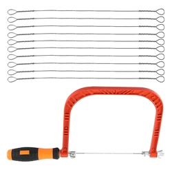 6 Inch Coping Saw Hand Saw, Fret Saw Coping Frame And Extra 20 Pcs Replacement Blades Set For Wood,Plastic, Rubber, Ect