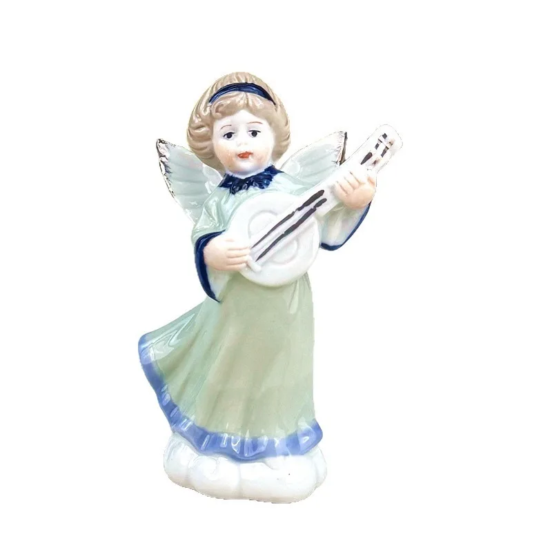 European ceramic figure angel decoration, creative living room decoration, home decoration