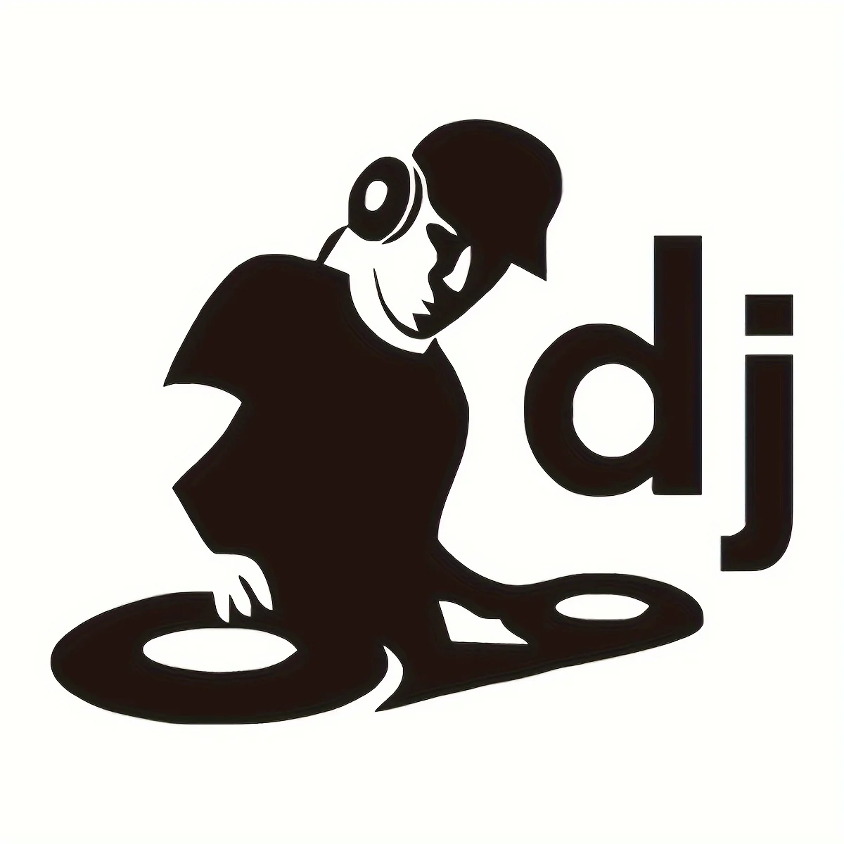 1pc Fashion DJ Music Auto Stickers On The Car For Car Window Decor Car Body Window Auto Decoration Car Styling Stickers