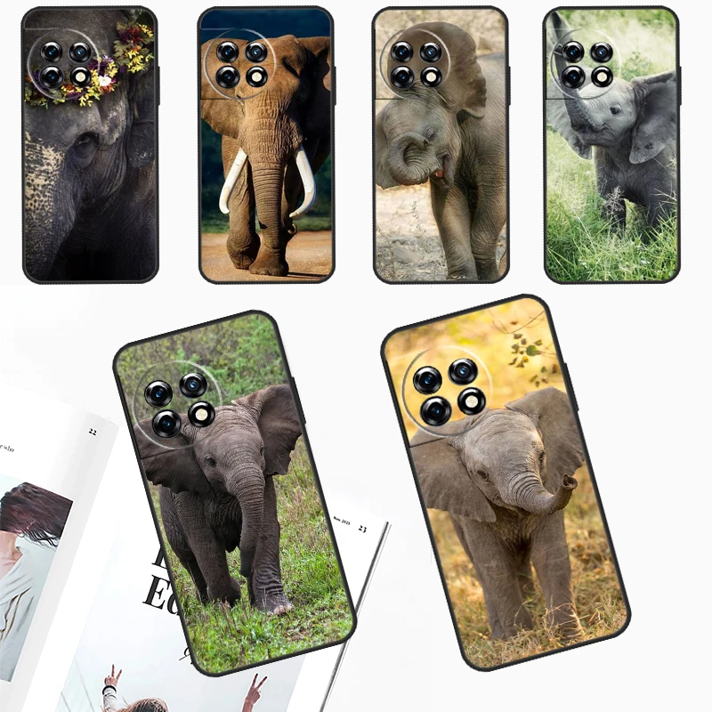 African Elephant Silhouette Case For OnePlus 11 12 9 10 Pro 9RT 10T 10R 12R OnePlus Nord 2T N10 N20 CE 2 3 Lite Cover