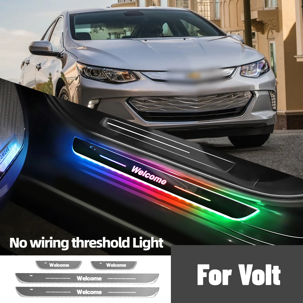 

For Chevrolet Volt 2011-2017 2014 2015 2016 Car Door Sill Light Customized Logo LED Welcome Threshold Pedal Lamp Accessories