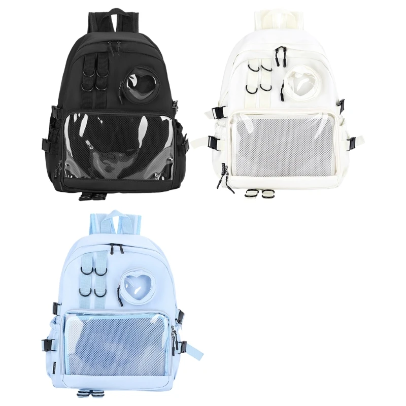 Bolsa escolar estudante mochila estilo japonês mochila Itabag com janela transparente