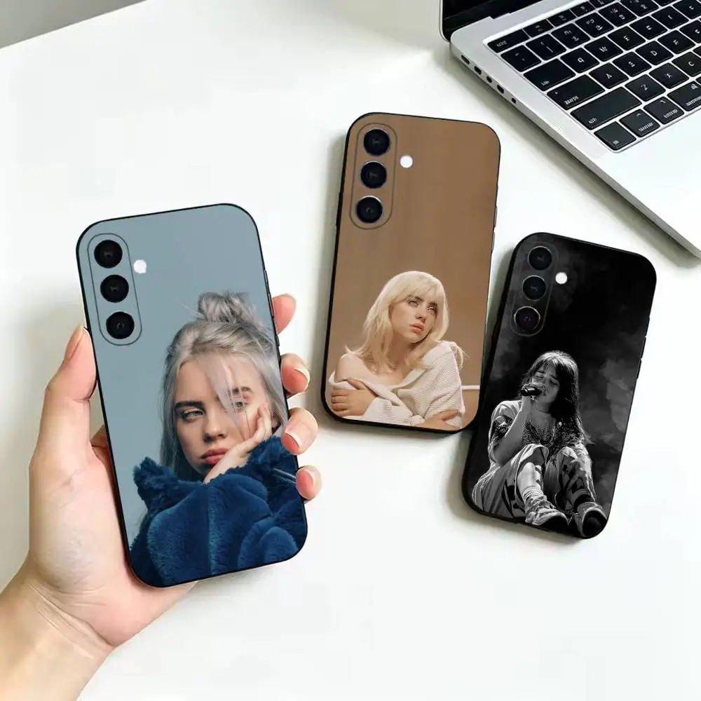 Billie Eilish Soft Black Cover, Fit for Samsung Galaxy A02S,A12,A22,A32,A42,A52,A21S,A31,A41,A51,A71,A72,A73,A30S