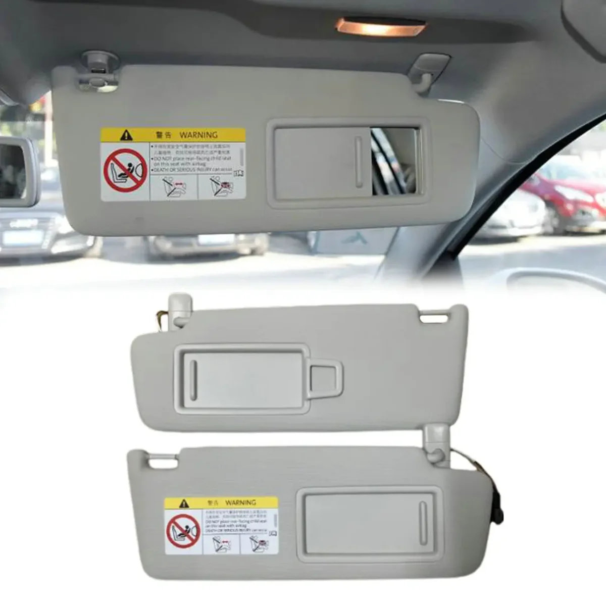 For VW Jetta Golf 7 MK7 T-Cross Passat B8 CC E-Golf Left Right Car Front Sun Visor Panel With Makeup Mirror 5GG857551 5GG857552