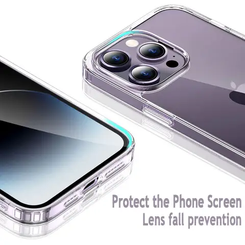 Stötsäkert silikonskal med genomskinligt bakstycke för iPhone 13 11 14 Pro Max 12 Mini, bakstycke för iPhone 15 16 PRO 15 PLUS 16E XS MAX XR 10 best sales Genomskinligt iPhone 11-skal - №10
